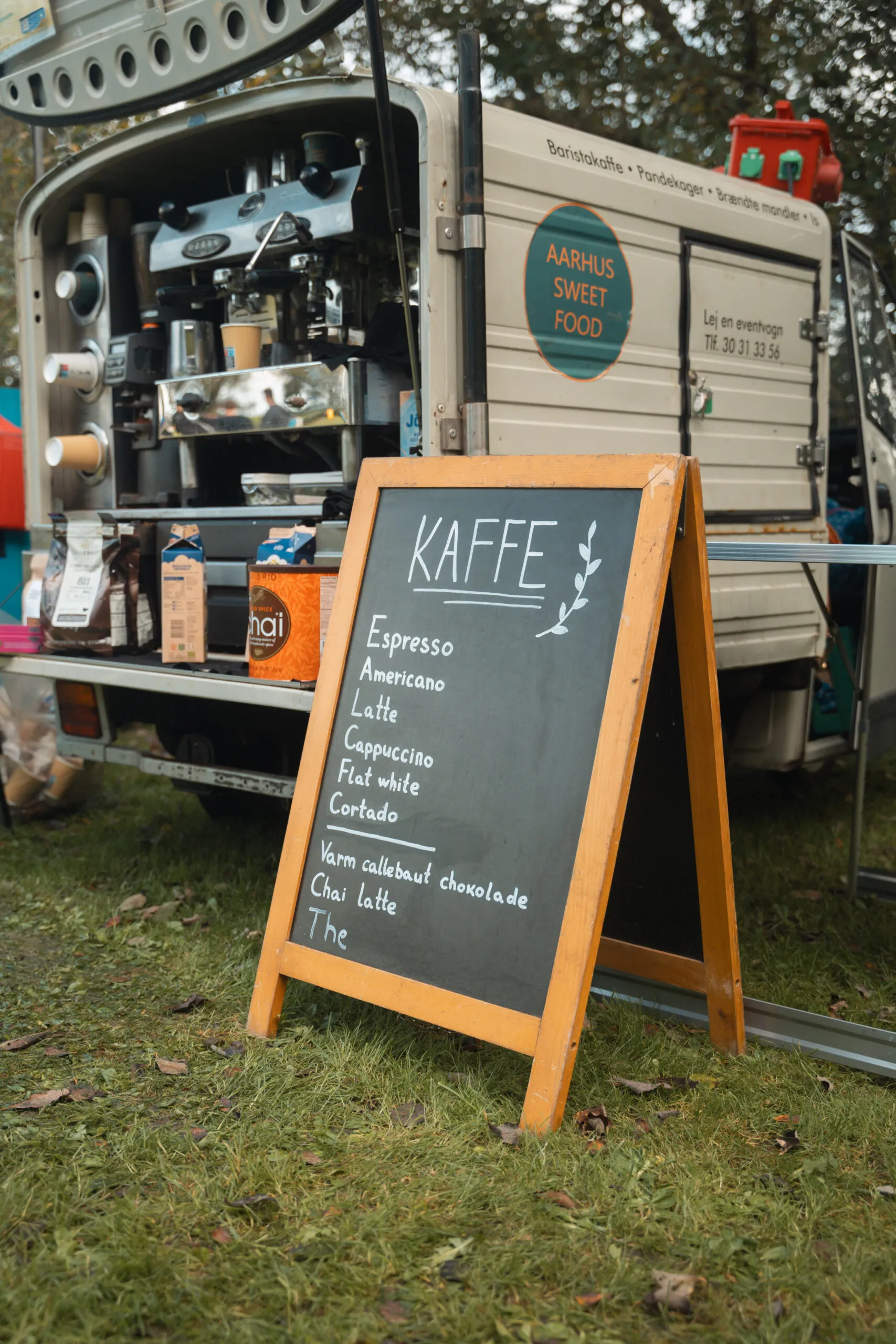 Kaffevogn med barista
